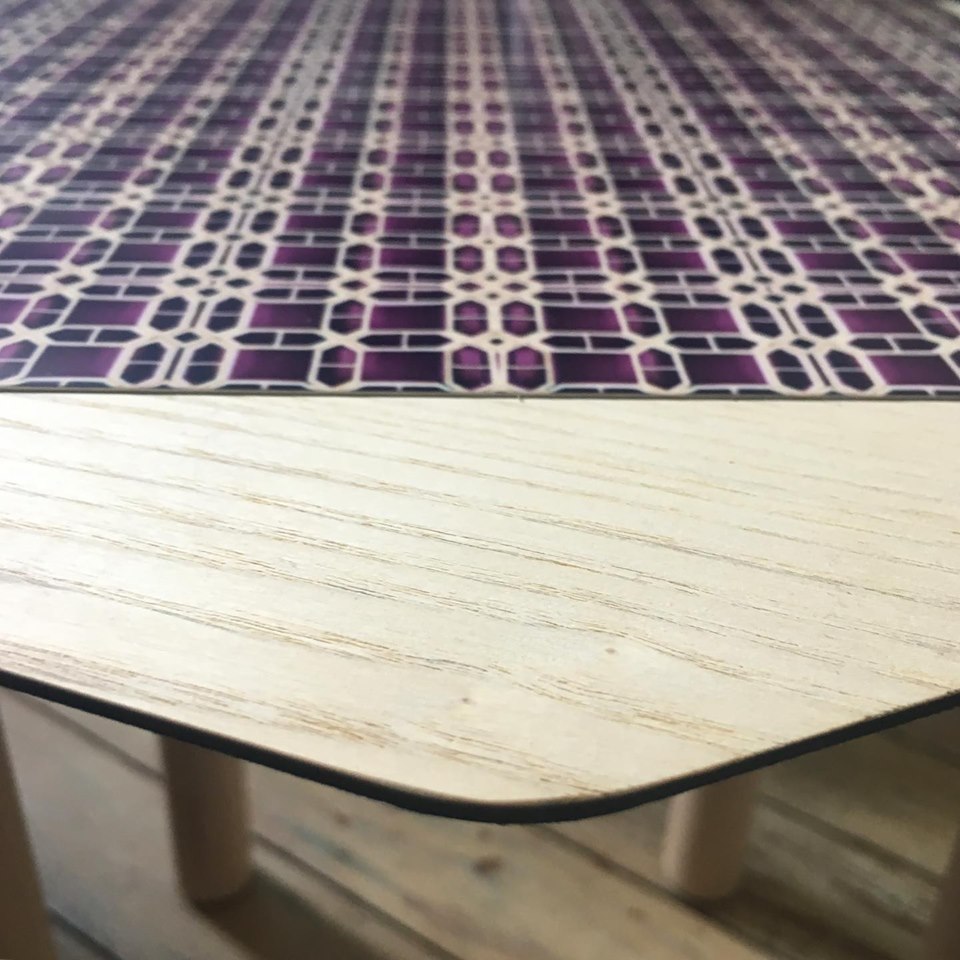 Test with a print on aluminum plate matte finish coffee-table-OKTO-ash-and-aluminum-mat-finish