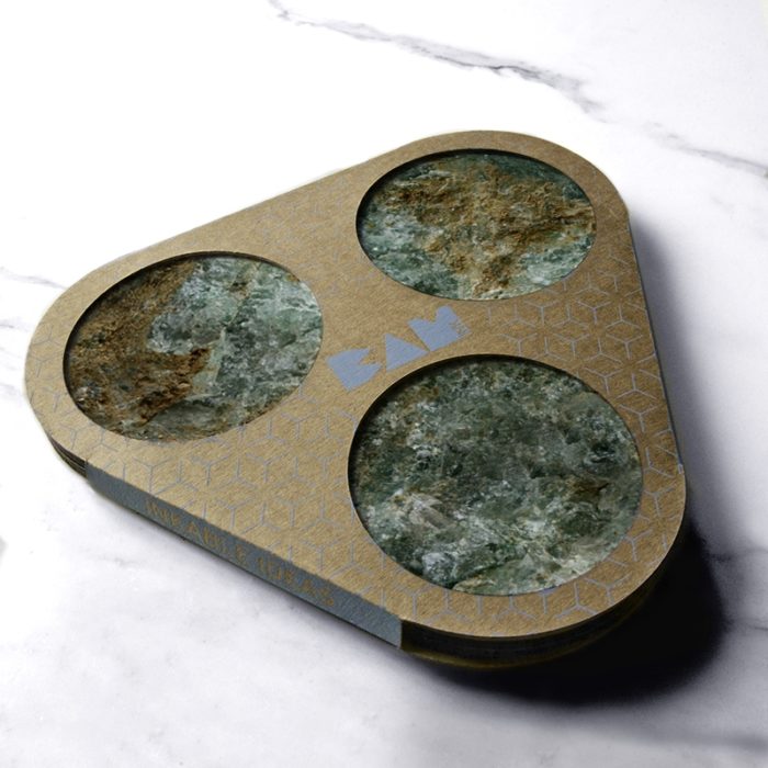 BAMink-Némo Welter-Actinolite-coaster with packaging