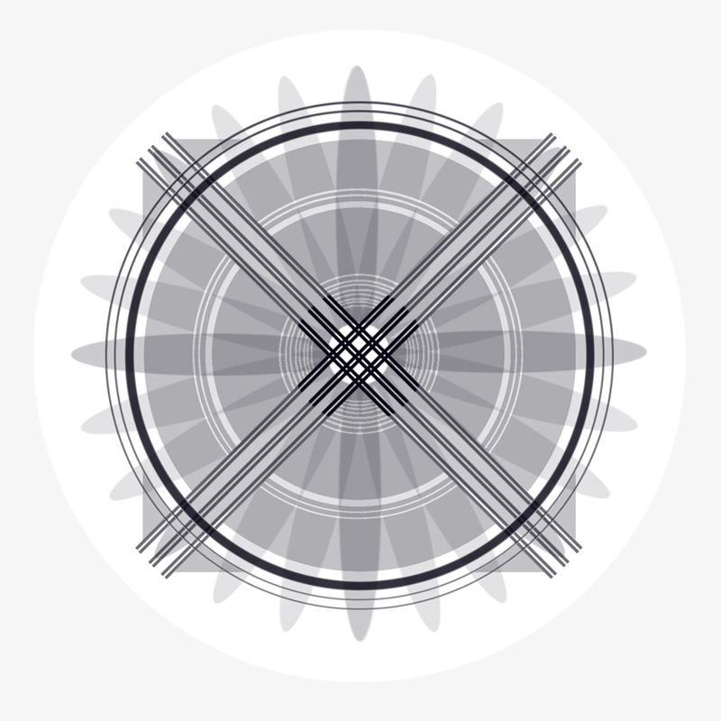 BAMink-Némo Welter-Geometric Center I-sous-verre-visuel 02 Visuel 02 de la collection Geometric Center I