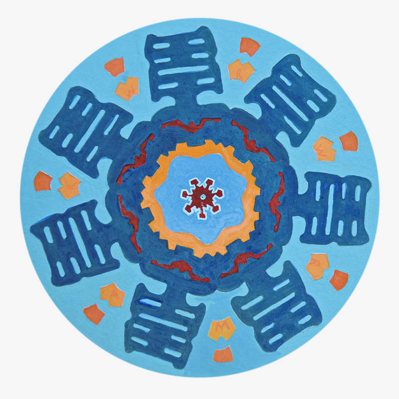 BAMink-Robin Reiler Welter-Snowflake-sous-verre-visuel 01 Visuel 01 de la collection Snowflake