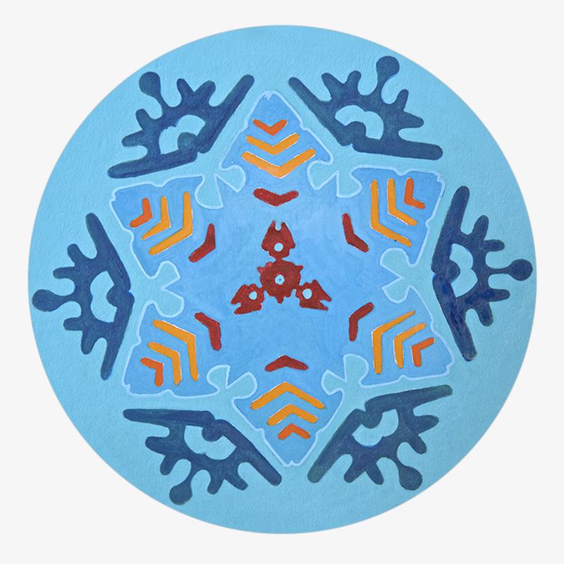 BAMink-Robin Reiler Welter-Snowflake-sous-verre-visuel 03 Visuel 03 de la collection Snowflake