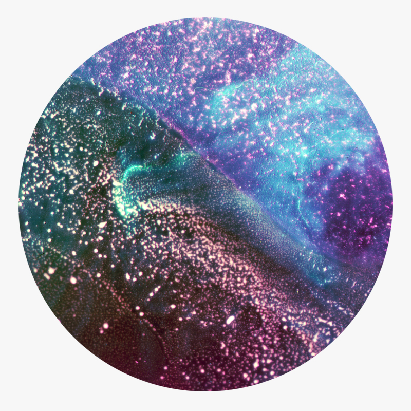 BAMink-Yannick Pirson-Blue Lydic-sous-verre-visuel 01 Visuel 01 de la collection Blue Lydic