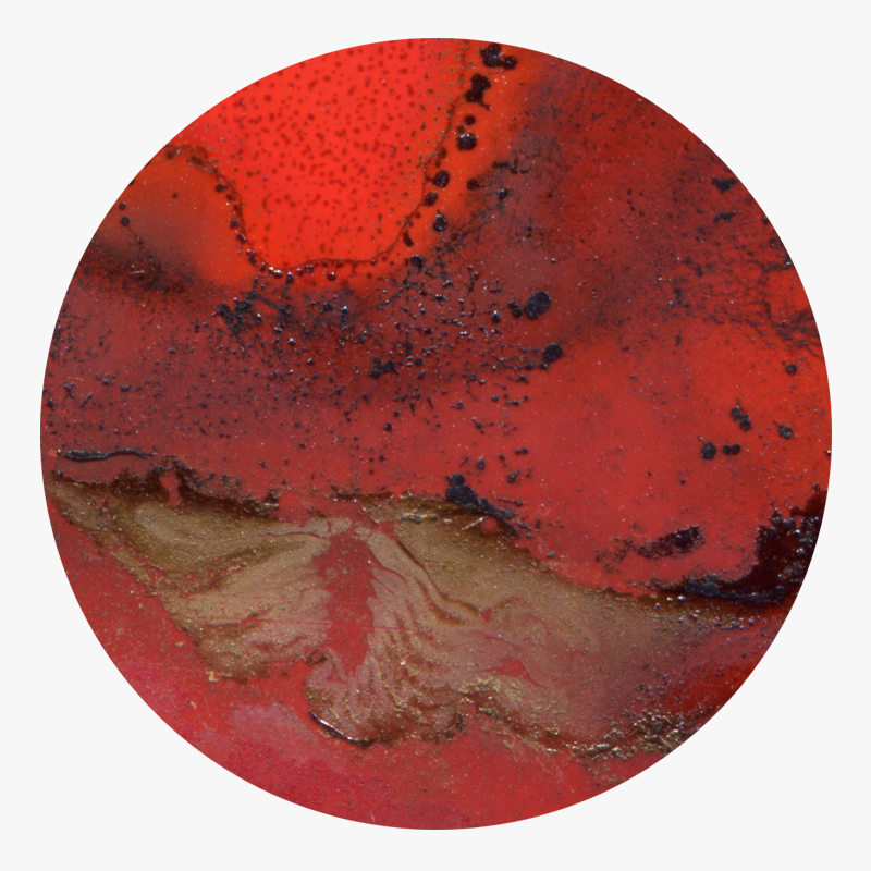 BAMink-Yannick Pirson-Naturel Red-sous-verre-visuel 01 Visuel 01 de la collection Naturel Red