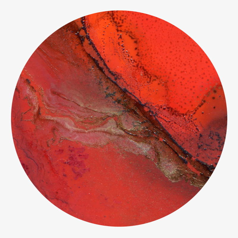 BAMink-Yannick Pirson-Naturel Red-sous-verre-visuel 02 Visuel 02 de la collection Naturel Red