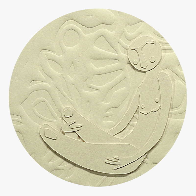 BAMink-Zia Marsiat-Collage-Gauffrage-sous-verre-visuel 02 Visuel 02 de la collection Collage-Gauffrage