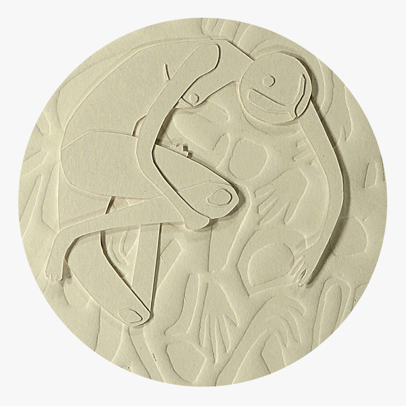 BAMink-Zia Marsiat-Collage-Gauffrage-sous-verre-visuel 03 Visuel 03 de la collection Collage-Gauffrage