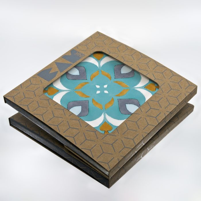 Official BAMink packaging with the Azulejos II trivet