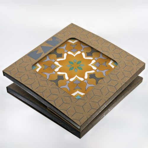 Official BAMink packaging with the Azulejos III trivet