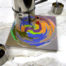 "Color Hole" de Némo Welter sur sous-plat en céramique