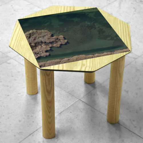 BAMink-table-basse-frêne-Oktō-sol en marbre-Matthieu Colin-Vallée-de-la-Durance-I
